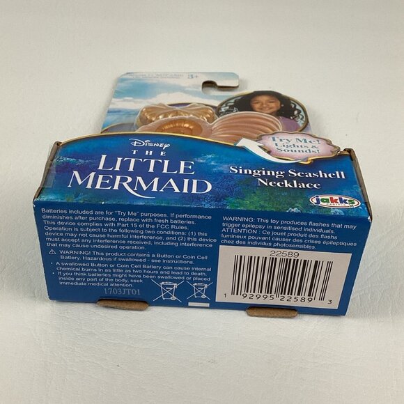 Disney Princess The Little Mermaid Singing Seashell Necklace Lights Sounds - Picture 5 of 6